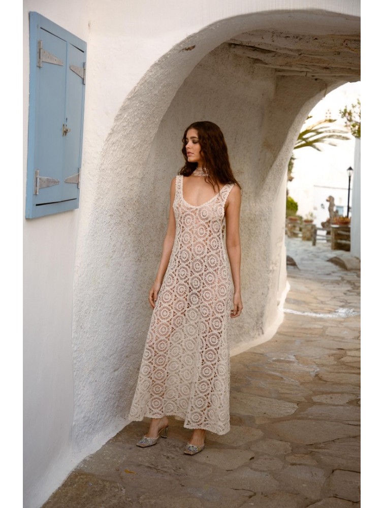 NIDODILEDA Ysella Dress Crochet Beaded