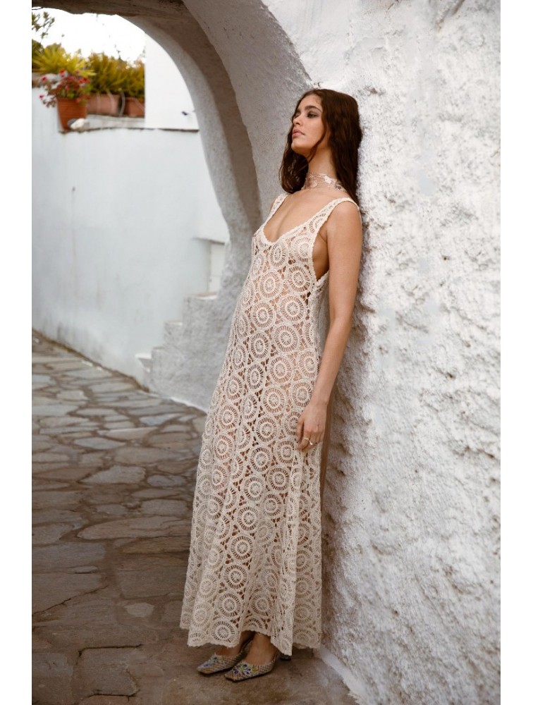 NIDODILEDA Ysella Dress Crochet Beaded