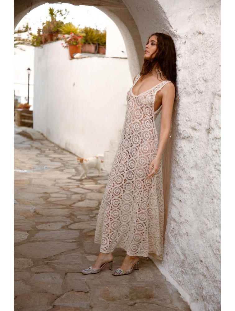 NIDODILEDA Ysella Dress Crochet Beaded