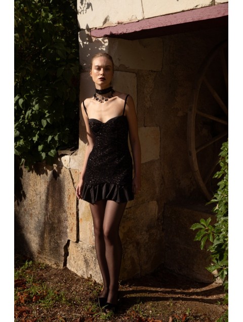 NIDODILEDA Noa Dress Μαύρος Κορσές Φόρεμα