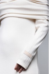 MALLORY THE LABEL Nyra Ivory Dress Εκρού Φόρεμα