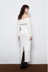 MALLORY THE LABEL Nyra Ivory Dress Εκρού Φόρεμα