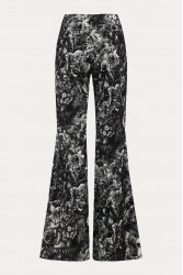 NIDODILEDA Flores Flares Black and White Pants