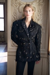 Nidodileda Quam Blazer Black Μαύρο Μπλέιζερ