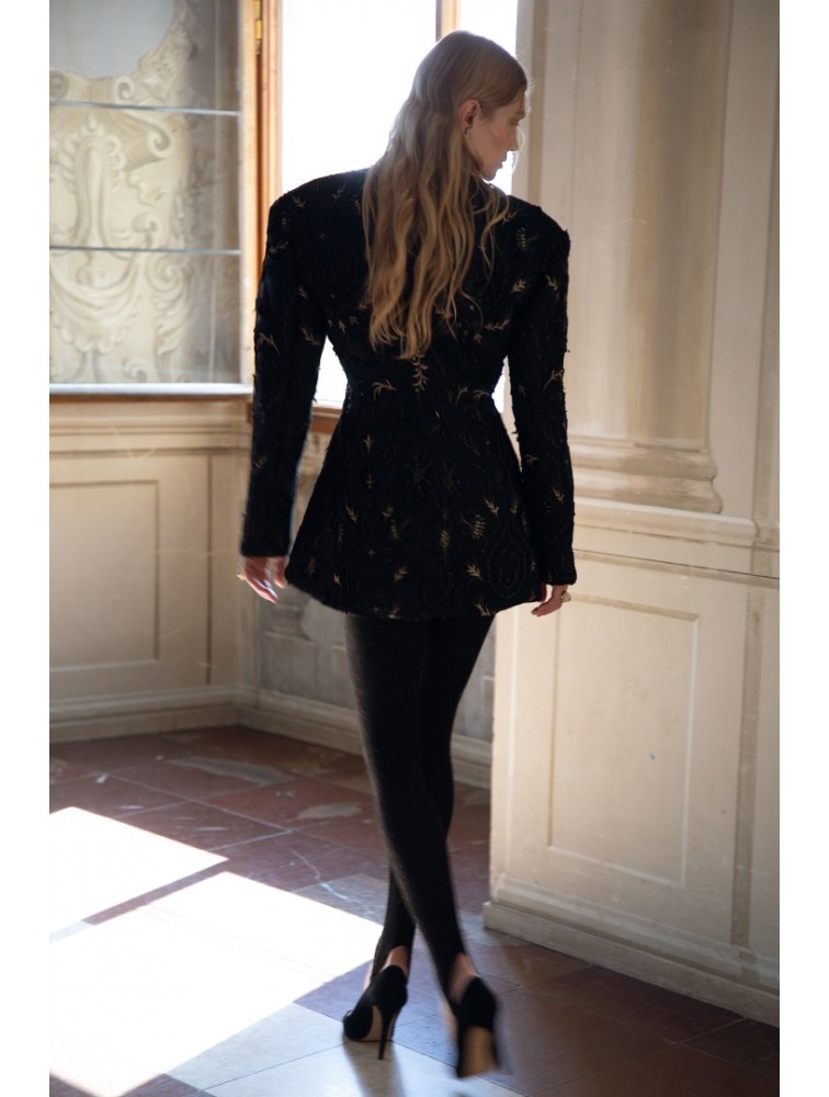 Nidodileda Quam Blazer Black Μαύρο Μπλέιζερ