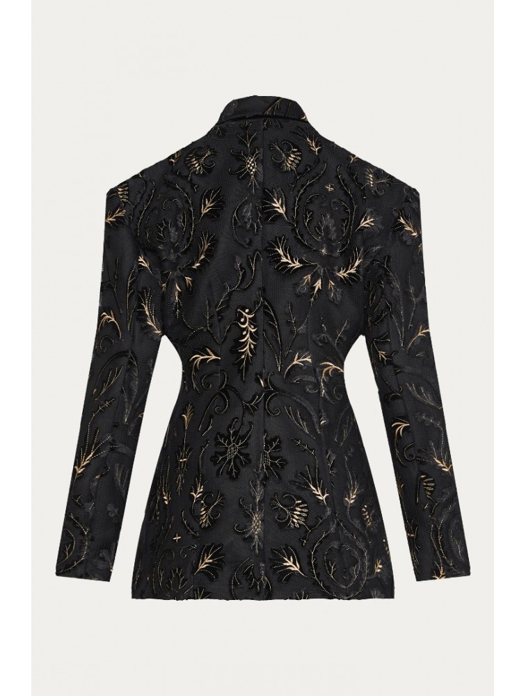Nidodileda Quam Blazer Black Μαύρο Μπλέιζερ