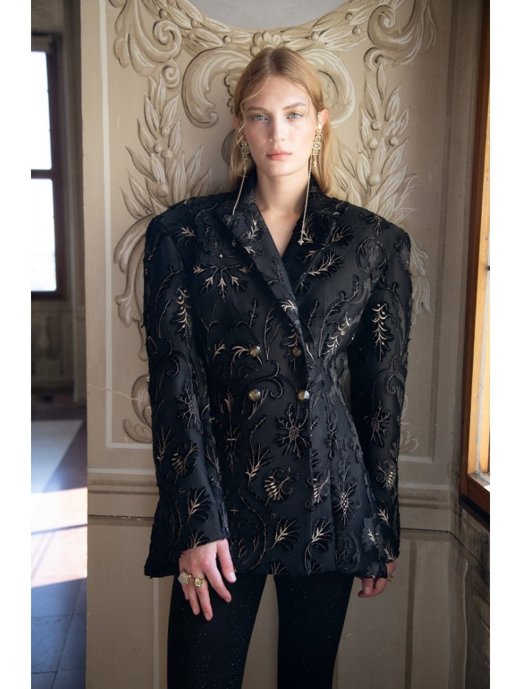 Nidodileda Quam Blazer Black Μαύρο Μπλέιζερ