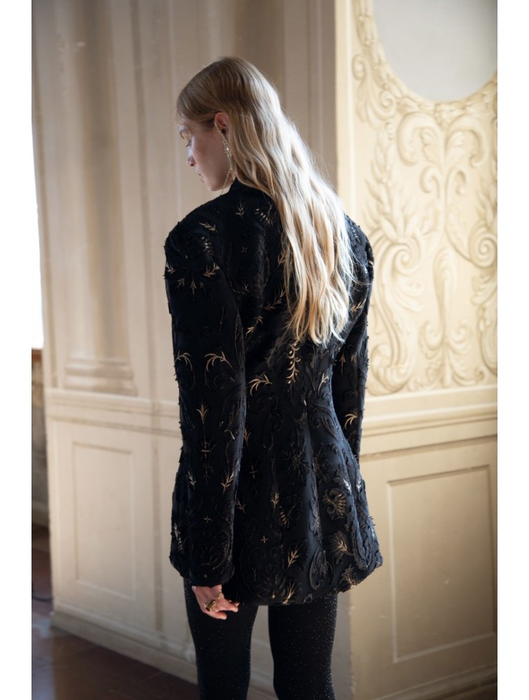 Nidodileda Quam Blazer Black Μαύρο Μπλέιζερ