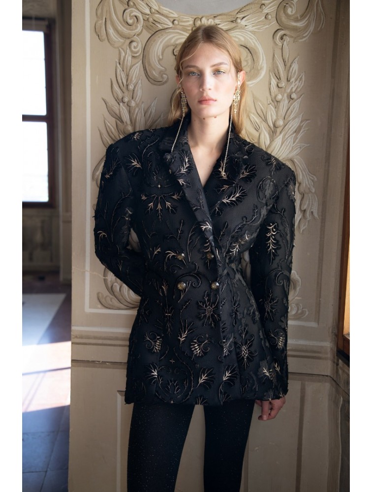 Nidodileda Quam Blazer Black Μαύρο Μπλέιζερ