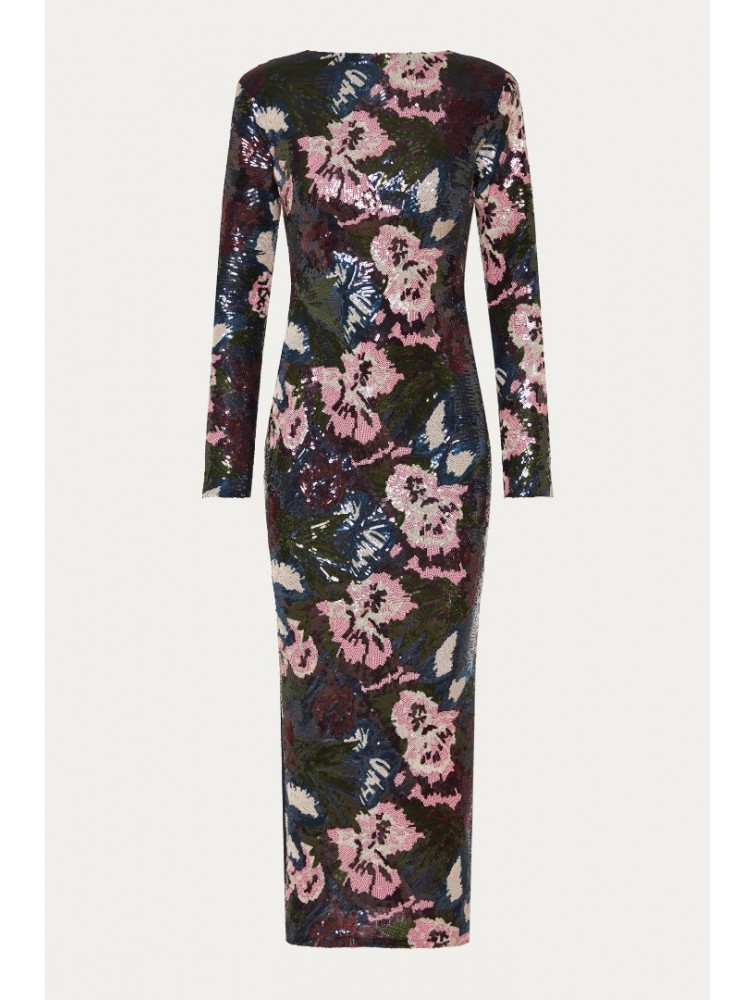 NIDODILEDA Piper Dress Φλοράλ Παγέτα Φόρεμα