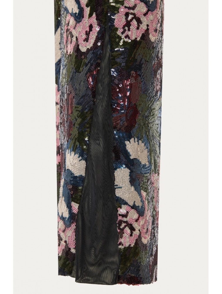 NIDODILEDA Piper Dress Φλοράλ Παγέτα Φόρεμα