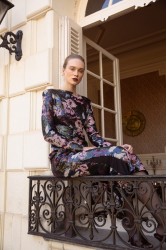 NIDODILEDA Piper Dress Φλοράλ Παγέτα Φόρεμα