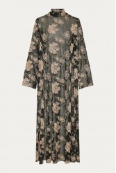 NIDODILEDA Ruston Dress Μαύρο Φλοράλ Κεντητό Φόρεμα