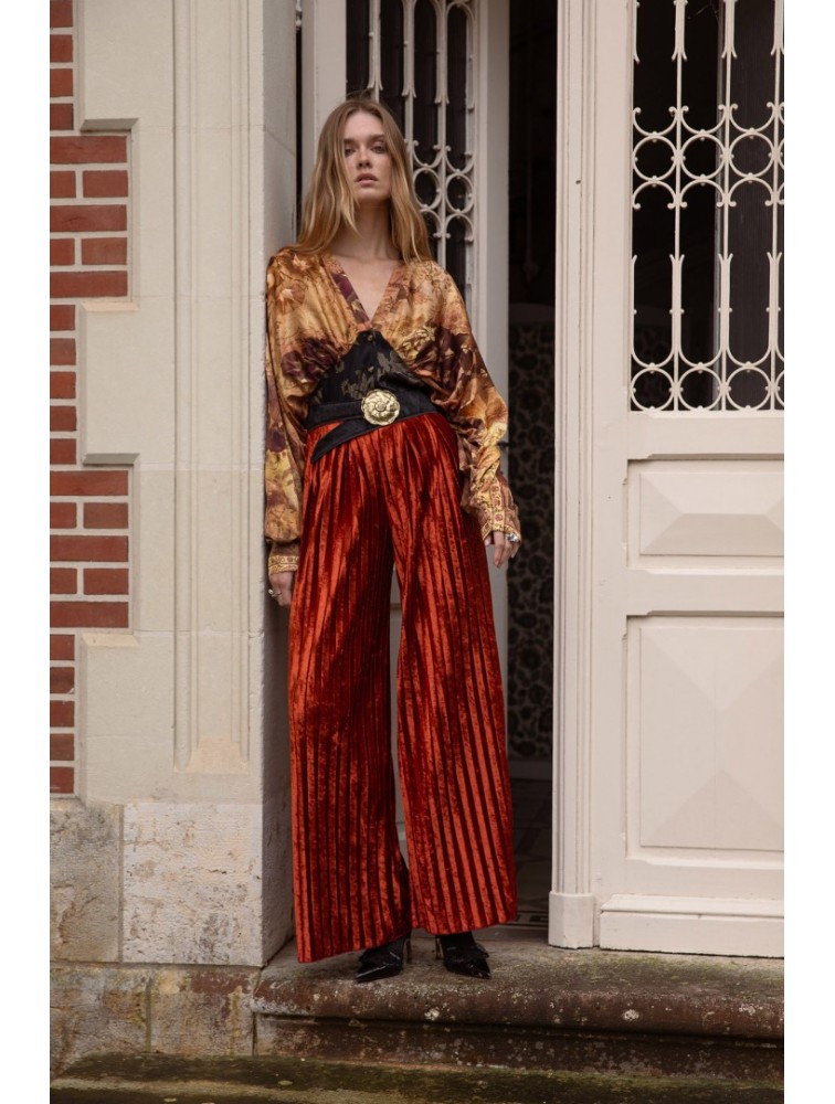 NIDODILEDA Silas Pants Πορτοκαλί Παντελόνα