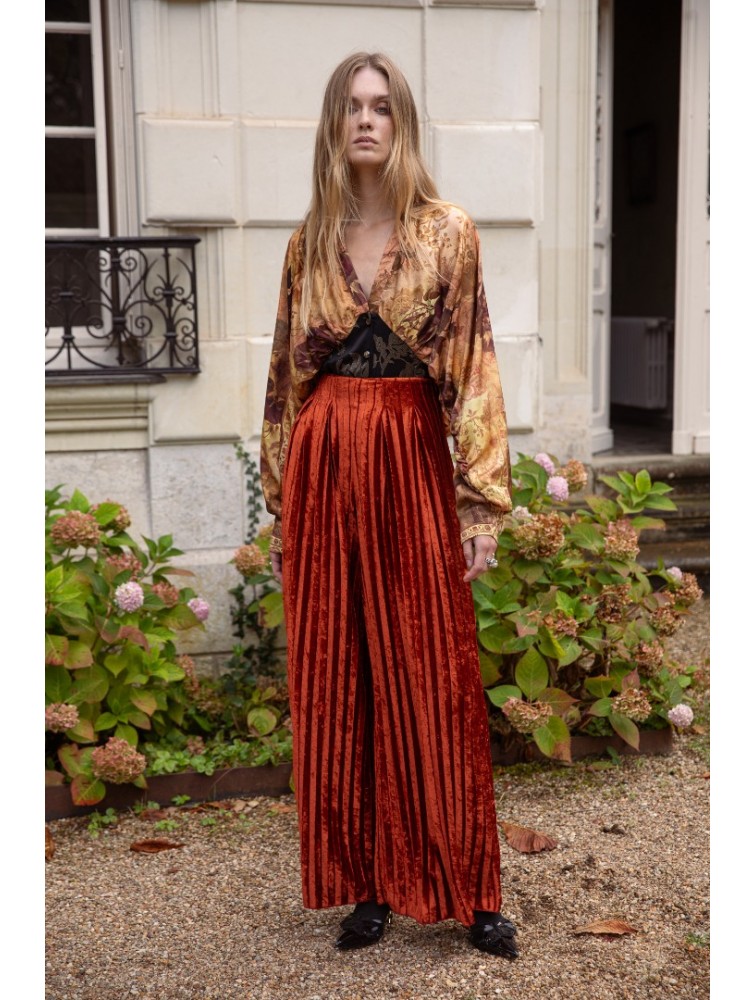 NIDODILEDA Silas Pants Πορτοκαλί Παντελόνα