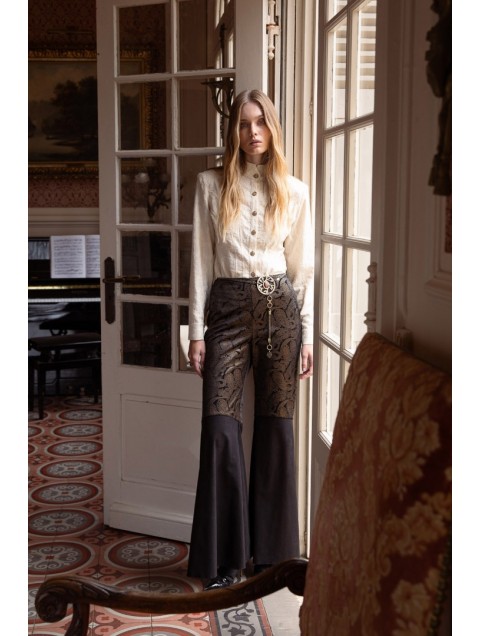 NIDODILEDA Time Flares Μαύρη Παντελόνα