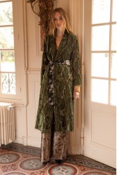 Πράσινο Κροσέ Βελουτέ Κιμονό