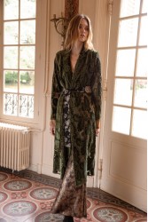 Πράσινο Κροσέ Βελουτέ Κιμονό