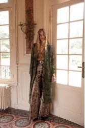 Πράσινο Κροσέ Βελουτέ Κιμονό