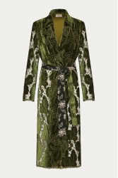 Πράσινο Κροσέ Βελουτέ Κιμονό
