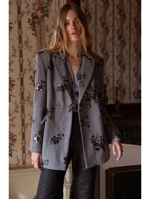 NIDODILEDA Vivienne Blazer Γκρι Σακάκι