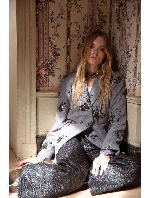 NIDODILEDA Vivienne Blazer Γκρι Σακάκι