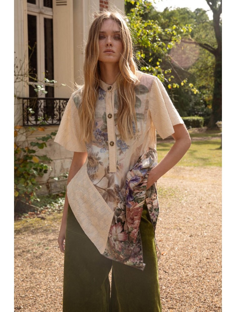 NIDODILEDA Wind Shirt Φλοράλ Πουκάμισο