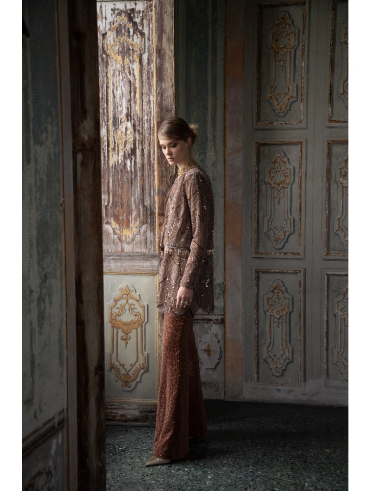NIDODILEDA Zane Flares Chenille Sequined