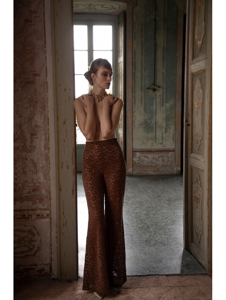 NIDODILEDA Zane Flares Chenille Sequined