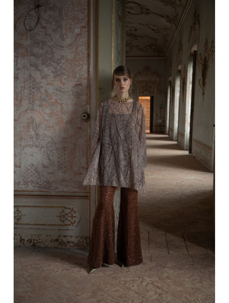 NIDODILEDA Zane Flares Chenille Sequined