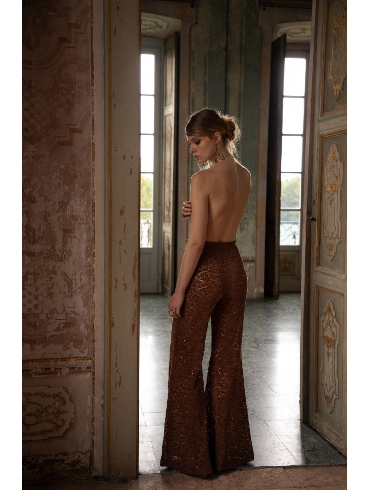NIDODILEDA Zane Flares Chenille Sequined