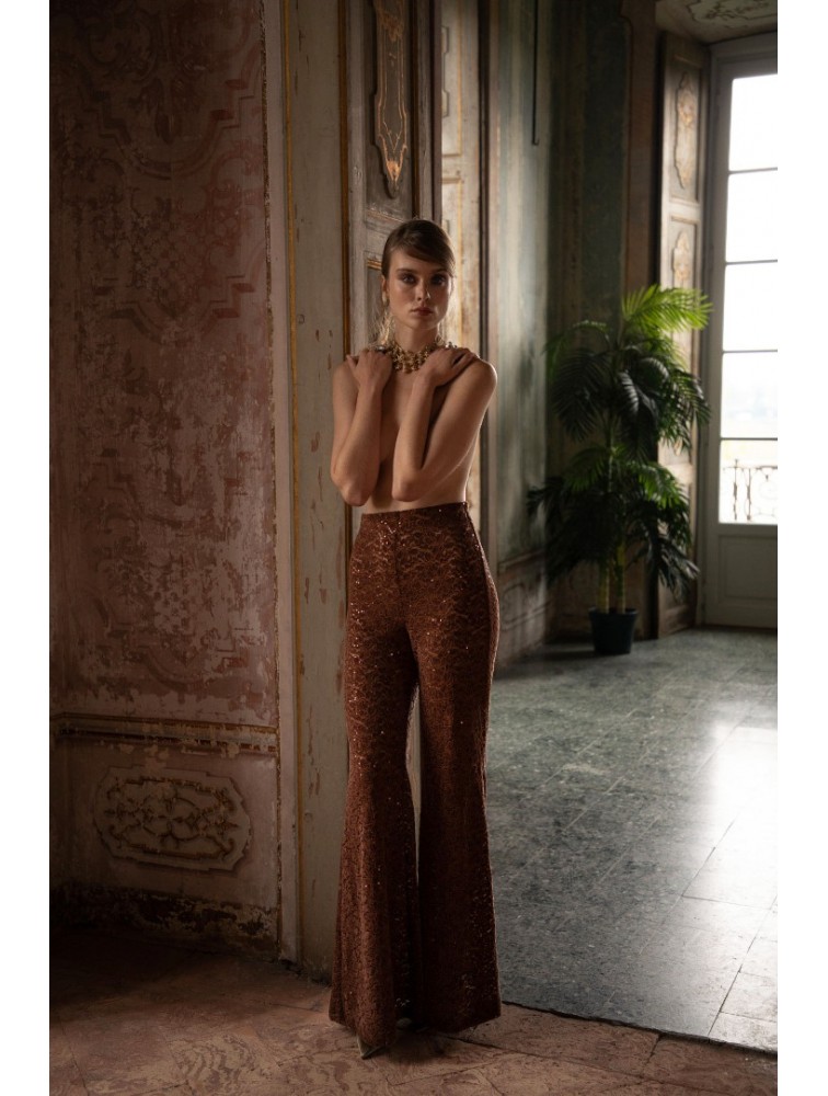 NIDODILEDA Zane Flares Chenille Sequined