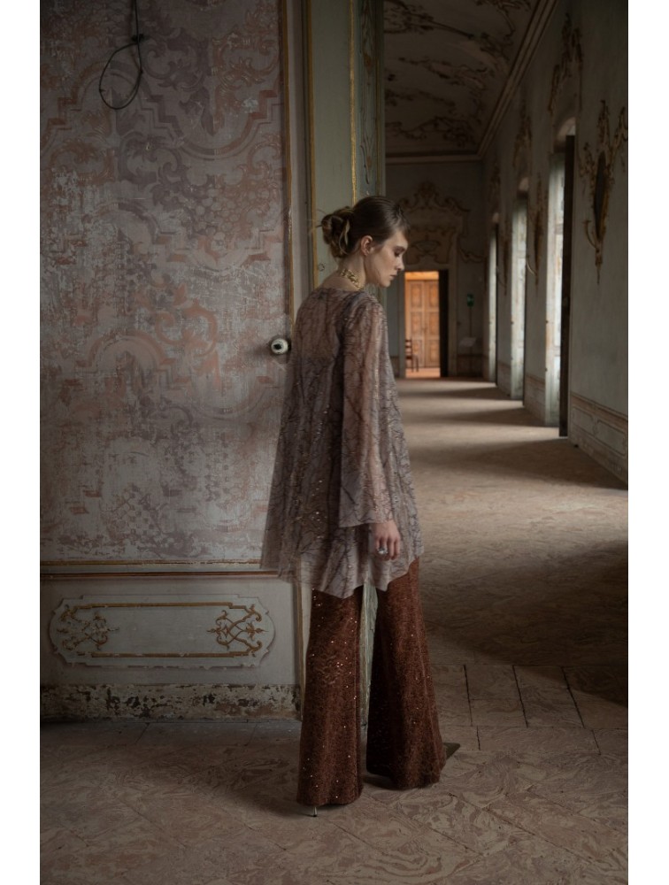 NIDODILEDA Zane Flares Chenille Sequined