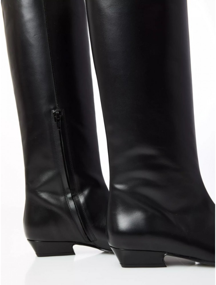 OVYE' by CRISTINA LUCCHI Μαύρη Δερμάτινη Γυναικεία Μπότα