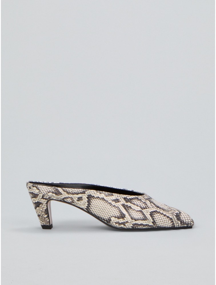 OVYE' by CRISTINA LUCCHI Python Print Leather Mules