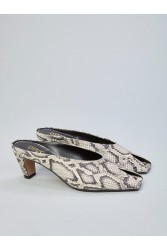 OVYE' by CRISTINA LUCCHI Python Print Leather Mules