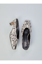 OVYE' by CRISTINA LUCCHI Python Print Leather Mules