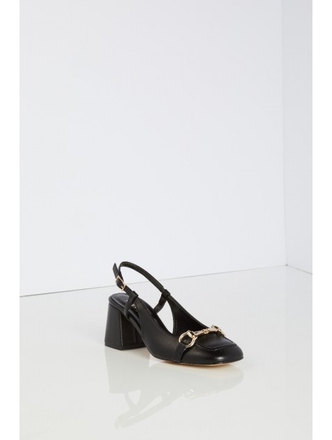 OVYE' by CRISTINA LUCCHI Μαύρες slingback γυναικείες γόβες