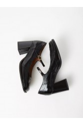 OVYE' by CRISTINA LUCCHI Μαύρα λουστρίνι γυναικεία loafers