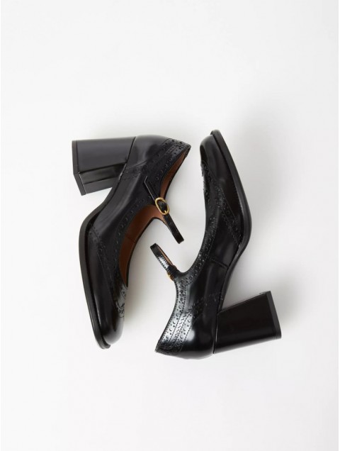 OVYE' by CRISTINA LUCCHI Black patent leather loafers for women
