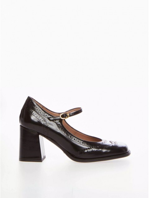 OVYE' by CRISTINA LUCCHI Black patent leather loafers for women
