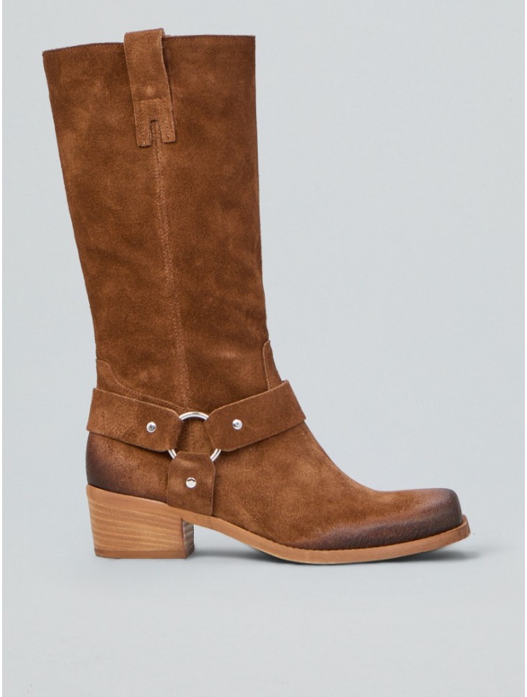 OVYE' by CRISTINA LUCCHI Suede Cowboy Boot Taba