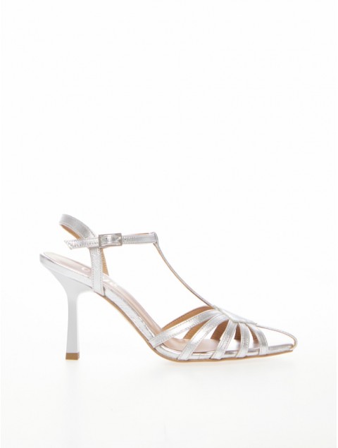 OVYE' by CRISTINA LUCCHI Leather Laminate Sandal Candy