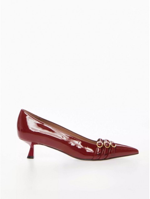 OVYE' by CRISTINA LUCCHI Burgundy women's buckled heels