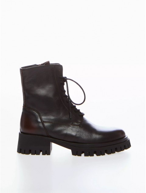 OVYE' by CRISTINA LUCCHI Καφέ Δερμάτινο Γυναικείο Μποτάκι