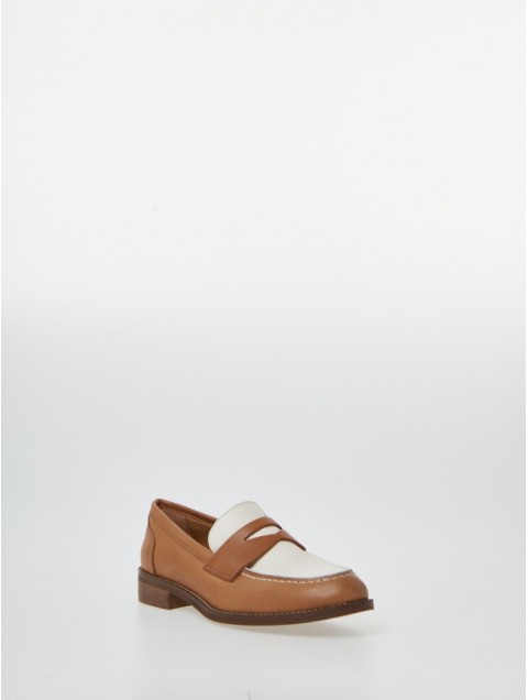 OVYE' by CRISTINA LUCCHI Tan leather moccasins for women