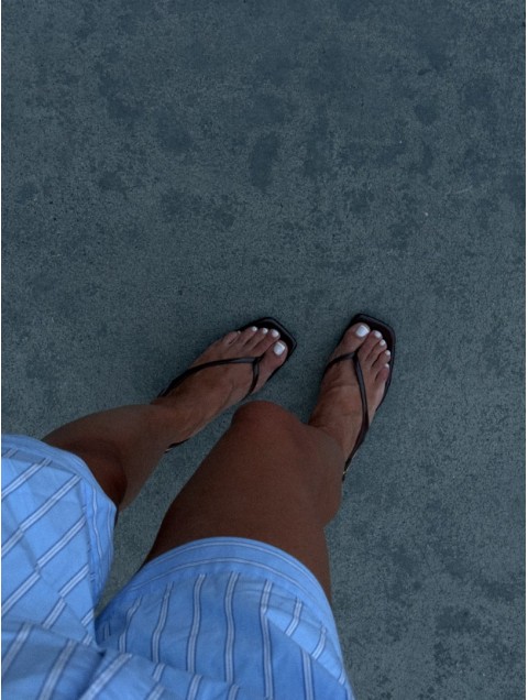 PANTERA SIREN Wish We Could Δερμάτινα Καφέ Γυναικεία Mules 