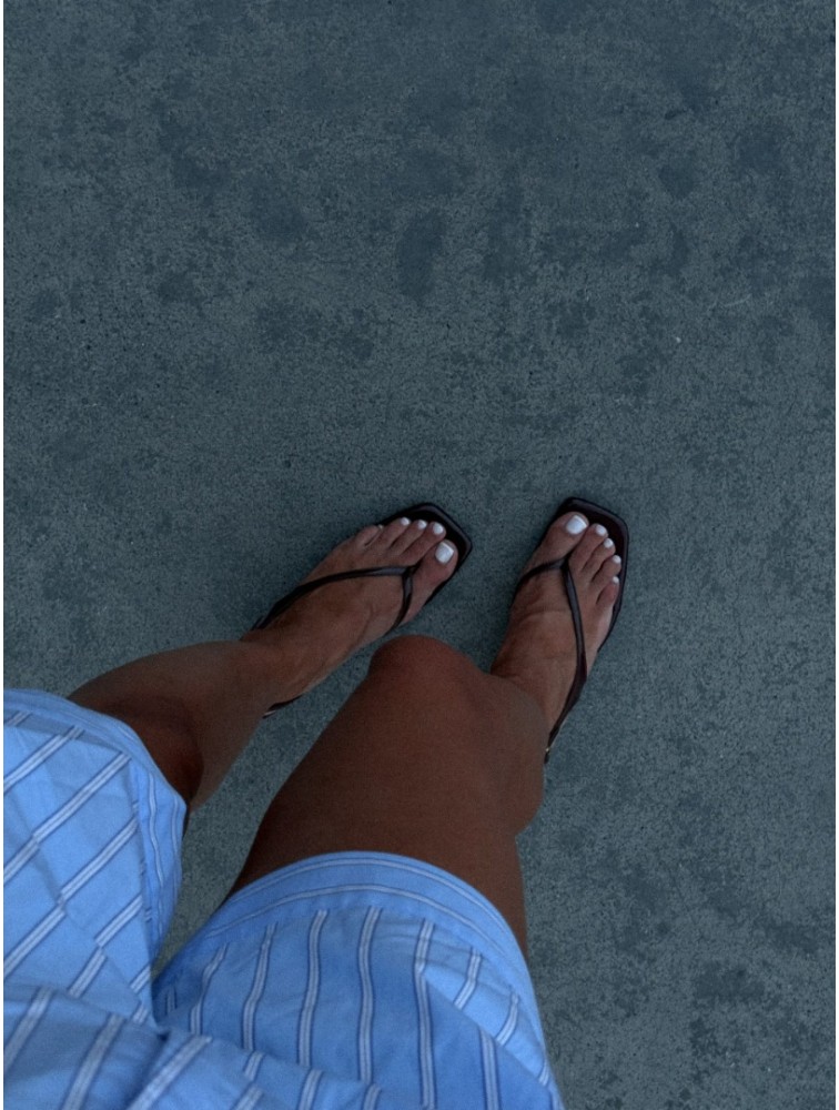 PANTERA SIREN Wish We Could Δερμάτινα Καφέ Γυναικεία Mules