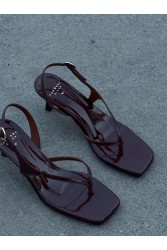 PANTERA SIREN Wish We Could Δερμάτινα Καφέ Γυναικεία Mules