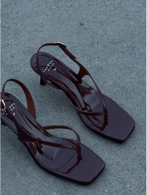 PANTERA SIREN Wish We Could Δερμάτινα Καφέ Γυναικεία Mules 